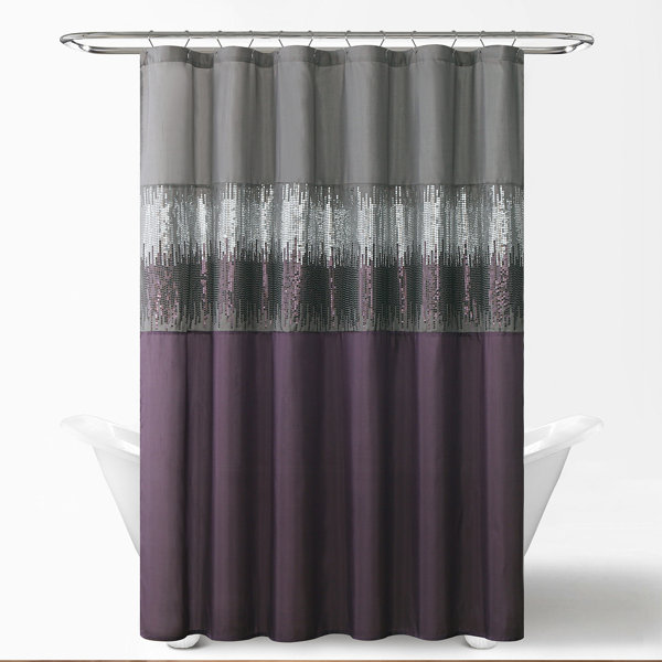 Ebern Designs Glitter Sequin Shower Curtains For Bathroom Wayfair Canada